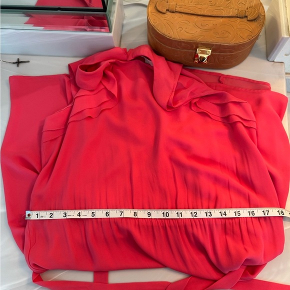 LOFT Pink Sheath Mini Dress with Flutter Sleeves - Picture 10 of 12